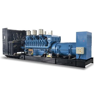 Générateur portable silencieux à courant alternatif monophasé de 10 kW avec moteur MTU et courant nominal de 20 A