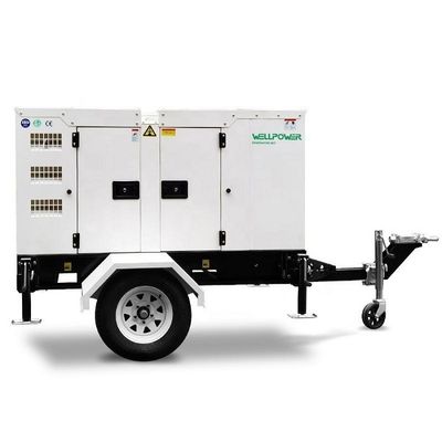 Générateurs diesel mobiles de type silencieux de 100 kVA de 80 kW